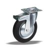 Kerék önbeálló talpas fém felnis fékezhető 100 30295