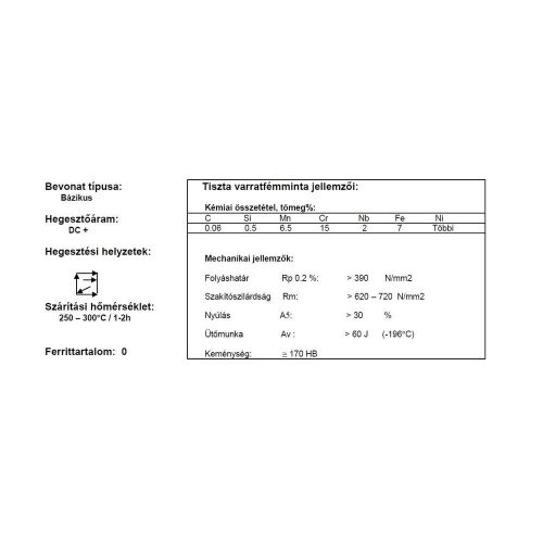 Elektróda INOX B 70/15 4.0 mm