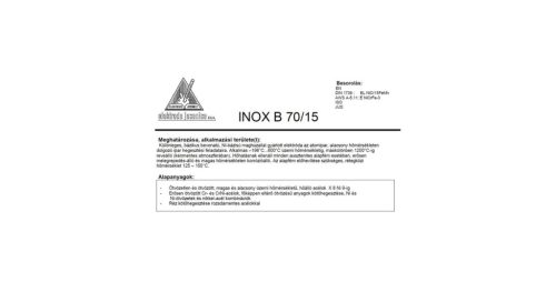 Elektróda INOX B 70/15 4.0 mm