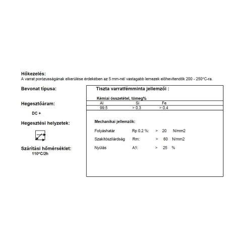 Lángpálca ALU 99.55 2.4 mm
