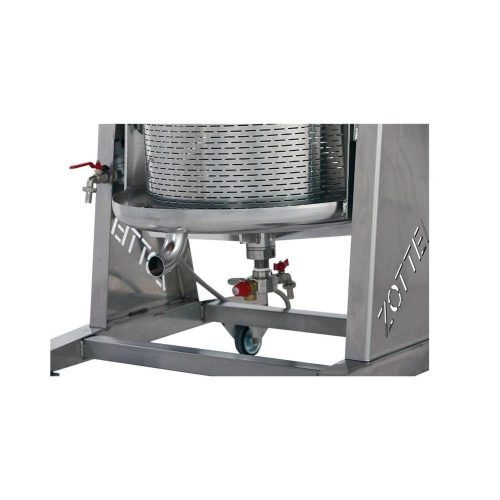 Prés INOX rozsdamentes víznyomásos hidroprés 250L Zottel