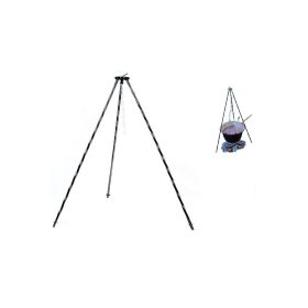 Bogrács állvány tömör fekete 1.2 m