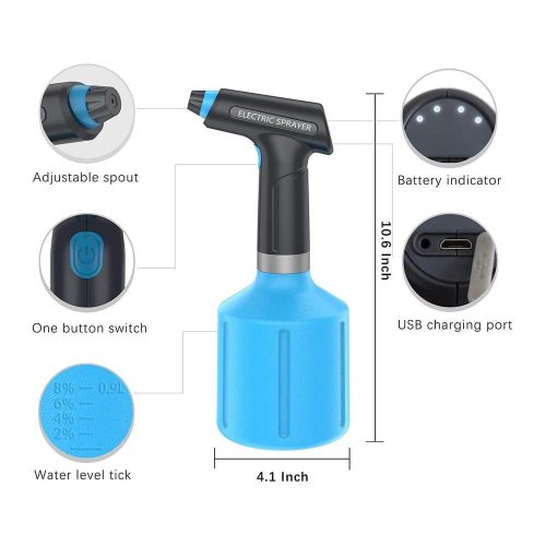 Akkus vízpermetező 900ml ZÖLD