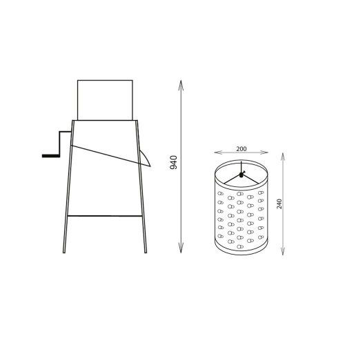Répa-/gyümölcsdaráló 8.3 kg/94cm MAGYAR