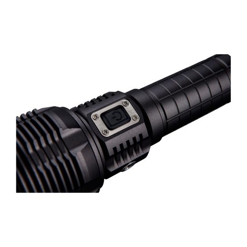 LED lámpa, 60 W COB LED, 8000 Lm, ALU ház, zoom, USB újratölthető Li-ion akkus, 5000 mAh, Power Bank funkció