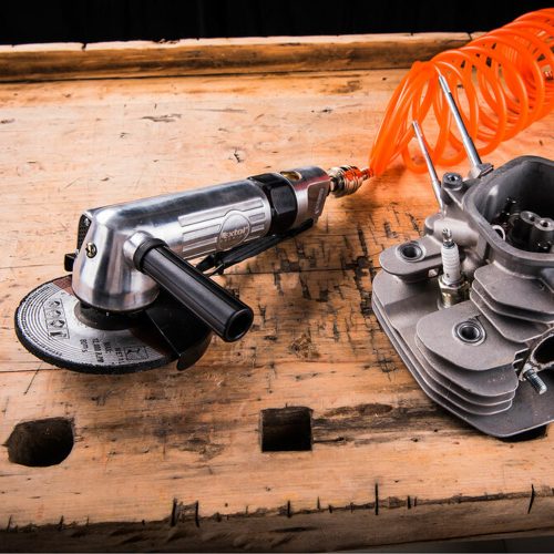 Pneumatikus sarokcsiszológép, 125 mm Extol Premium