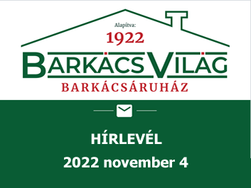 Hírlevél archívum: 2022 november 4