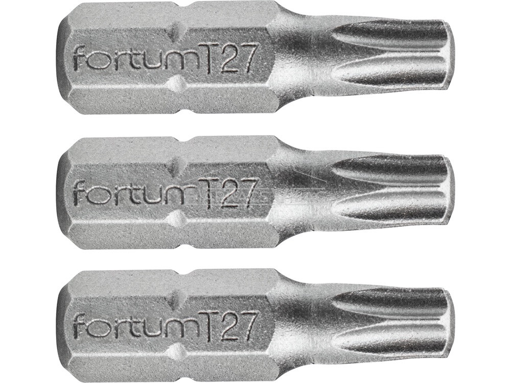 Behajtóhegy Torx T 20*25 mm, 3 db, Fortum, S2 acél